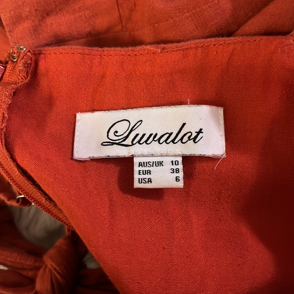 LINEN BOW TIE JUMPSUIT - Picture 4 of 4